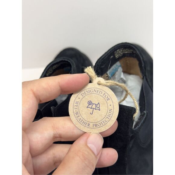 Sofft Chelsea Boots Size 7.5 Black Leather Samira Waterproof Pull On NEW - Picture 9 of 10